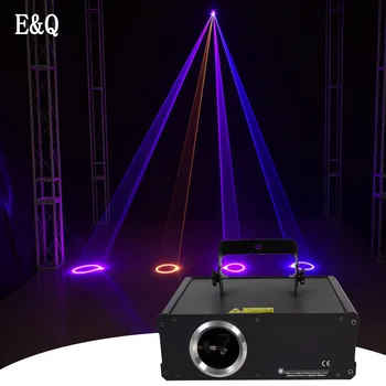 RGB 1W/500mw de Varredura a Laser Padrão de Luz DMX Animação de Digitalização Projetor Bola de Discoteca DJ Desempenho Mover Raio de Iluminação de Palco