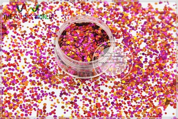 RL21-130 Misturar Cores Dot formas redondas de Glitter para unhas de arte, decoração e DIY