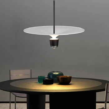 Sala de Jantar moderna e Lustres de LED Lâmpadas pendentes para o Teto Nórdicos Minimalista Hanging Lamp Decoração de Casa de Estudo Sala de estar