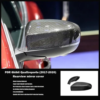 Seca fibra de Carbono Colar estilo espelho Retrovisor tampa Para Maserati Ghibli Quattroporte 17-19