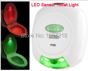 Smart casa de Banho LED Assento Luz da Noite smart Sensor de Movimento Wc Tampa de Indução da Lâmpada Utilizada 2*AA luz de fundo Para o Assento do Toalete