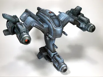 StarCraft Terrano Espaço Humano Superioridade Starfighter Wraith Modelo de Papel 13cm=5