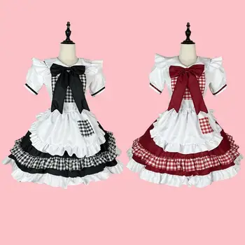 Sweet Lolita OP Empregada Vestido de Menina Soft Mulheres Uniforme Princesa Vestidos Kawaii cosplay Fantasia