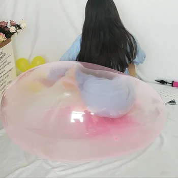 Tamanho grande 110cm Bolas de Bolha Macio Squishys de Água do Ar Cheio de Balões de Soprar para Crianças Verão de Jogos ao ar livre para Adultos Balão de Brinquedos