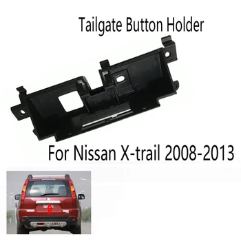 Tronco de carro do Interruptor da porta Traseira Botão Titular Caso da Base de dados de Suporte Chave Prato Decore Quadro para Nissan X-Trail de 2008-2013