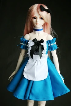 [wamami] 247# Alice Vestido Azul/Camisa/Terno Para 1/4 MSD 1/3 SD DZ AOD BJD Dollfie