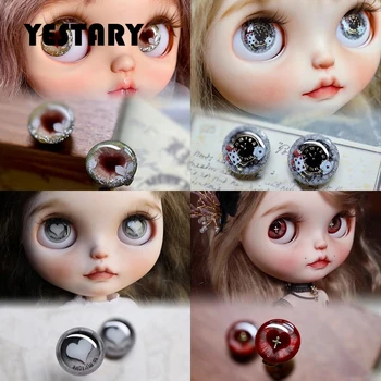 YESTARY Olhos Para Brinquedos BJD Bonecas de Acessórios feitos à mão por Gotejamento Ímãs de Borracha Olhos Para Bonecas Artesanato Peça de Olho Para Bonecas Blythe